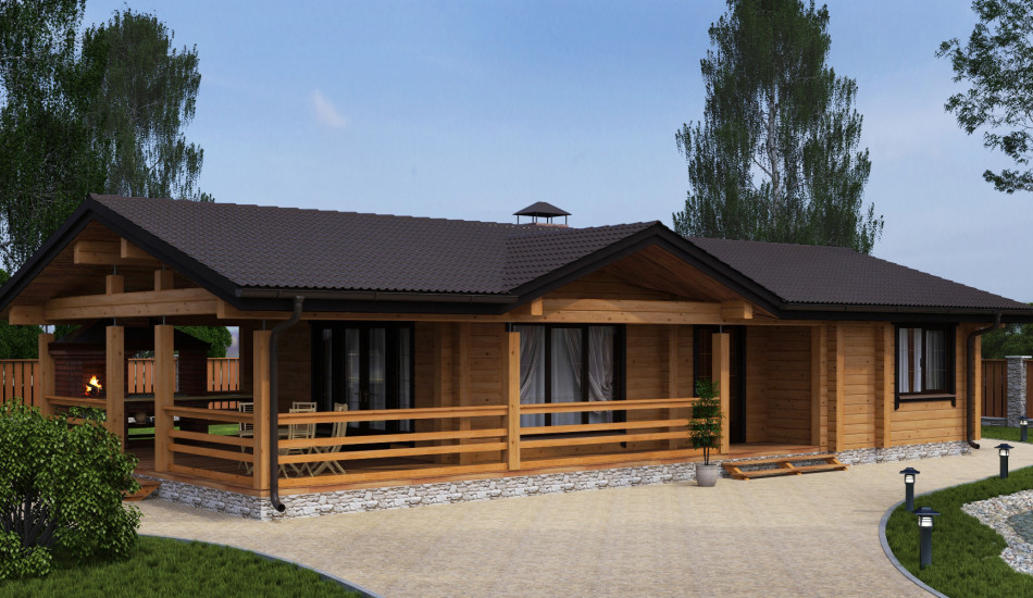 Проект орион - 15 из клееного бруса в Тюмени "ArtWood"